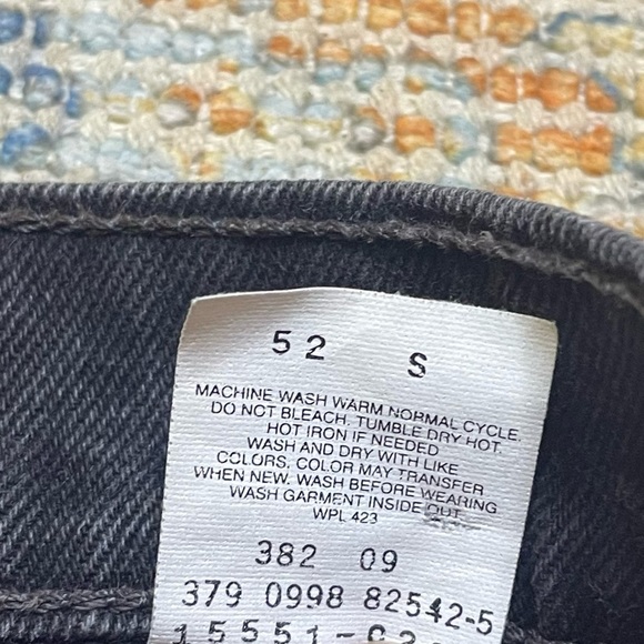 Vintage Made In USA 550 Levi’s Mom Jean 26/27 High Rise Tapered Black - Picture 4 of 9